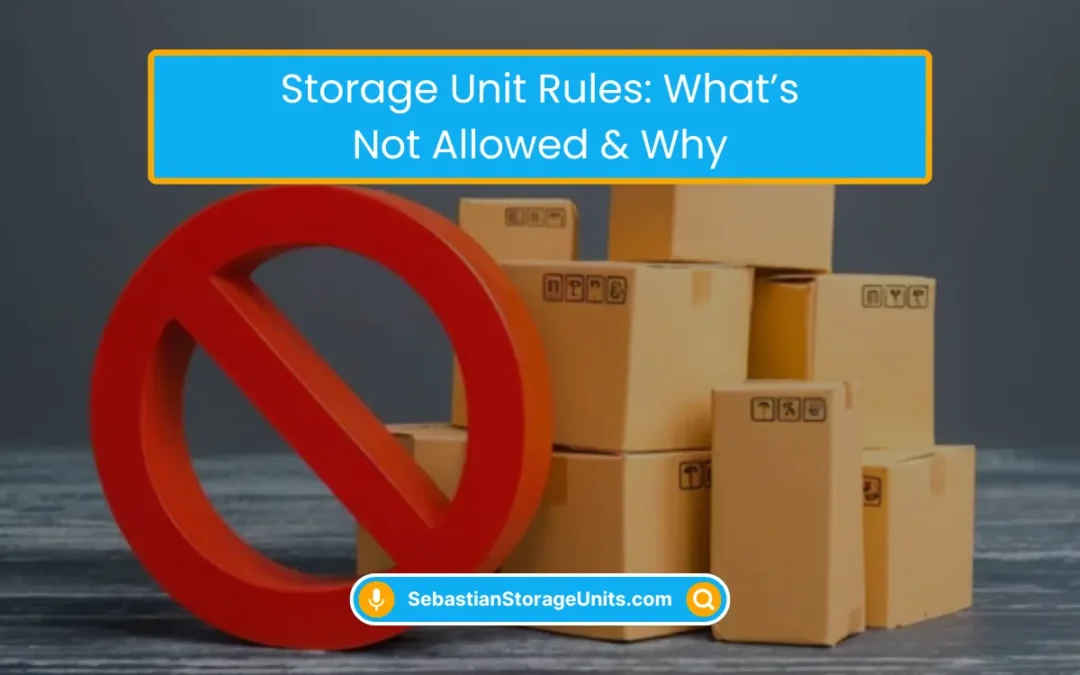 Storage Unit Rules: What’s Not Allowed & Why (2026)